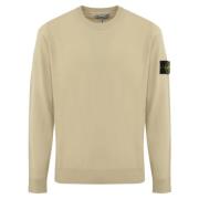 Beige Uld Sweater Langærmet