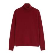 Kashmirblandet Turtleneck Sweater Bordeaux