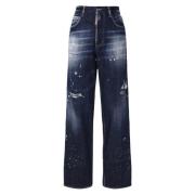 Slidte Mørke Denim Jeans