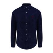 Velver Broderet Logo Button Down Skjorte