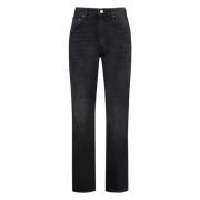 Straight-Leg Jeans med Twisted Seam