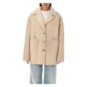 Shearling Frakke Ivory AW24