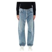 Blå Beat Løse Straight Jeans AW24