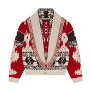 Rød Tribal Print Sweater