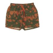 Army Green Tie-Dye Badeshorts