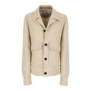 Beige Stilfuld Frakke