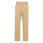 Beige Chino Bomuld Bukser