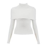 Off-shoulder skulptur top