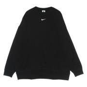 Essentials Crewneck Sweatshirt Fleece Sort/Hvid