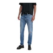 Slim Taper Jeans i Denim Medium