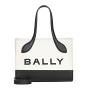 Elegant Logo-Print Tote Taske