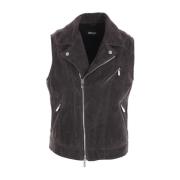 Shearling Motorcykeljakke Antracit