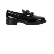 Sorte Patent Loafers