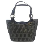 Pre-owned Stof fendi-tasker