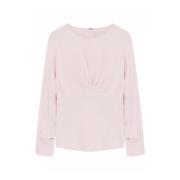 Elegant bluse med bådudskæring