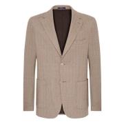 Herringbone Jersey Blazer Stil Cernobbio