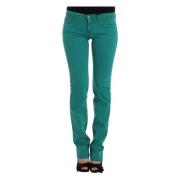 Grøn Straight Leg Jeans Elegant Stil