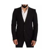 Sort Uld Slim Fit Blazer Jakke