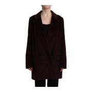 Bordeaux Dobbeltbrystet Trenchcoat