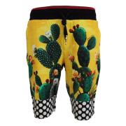 Multifarvet Kaktus Print Sweat Shorts