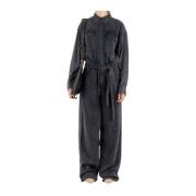 Sort Lyocell Jumpsuit