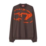 Brun Logo Sweater Mænd