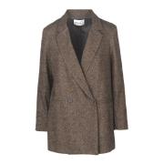 Uld Dobbeltbrystet Blazer