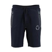 Sporty Regular Fit Shorts med Cirkulære Logoer