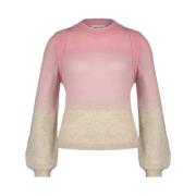 Multifarvet pullover med gradient