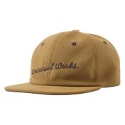 Khaki Canvas Baseball Cap med Broderi