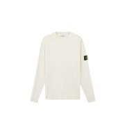 Off White Crewneck Uld Sweater