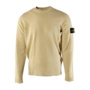 Beige Bomuld Herre Sweater