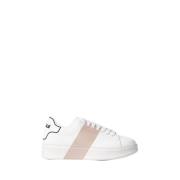 Beige Sneakers Minimalistisk Design Moderne Stil