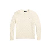 Mørkegrøn Rund Hals Kasjmir Uld Sweater