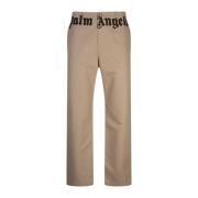 Slim-fit chino bukser i brun