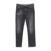 Slim Cut Grå Denim Jeans