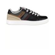 Sporty Sorte Sneakers med Kontrastfarver