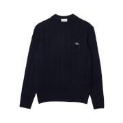 Blå Uld Pullover Sweatshirt AW24