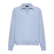 Kashmir Polo Shirt med V-hals