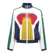 Broderet Windbreaker Jakke