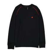 Sort Bomuld Crew Neck Sweatshirt