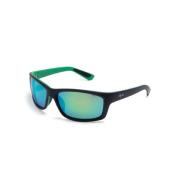 KANAIO COAST GM766-02 MATTE BLACK/GREEN Sunglasses