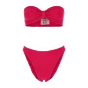 Fuchsia Jean Bikini i stræknylon