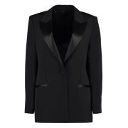 Uld Blazer med Peak Revers