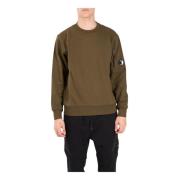 Bomuld crewneck sweatshirt med broderet logo