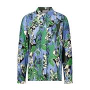 Blomstret junglebluse