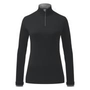 Half-Zip Midlayer i sort mørk skumring