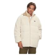 Beige Puffer Hooded Coat