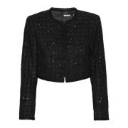 Elegant Boucle Crop Jacket