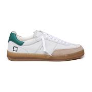 Hvide kalveskind sporty sneakers